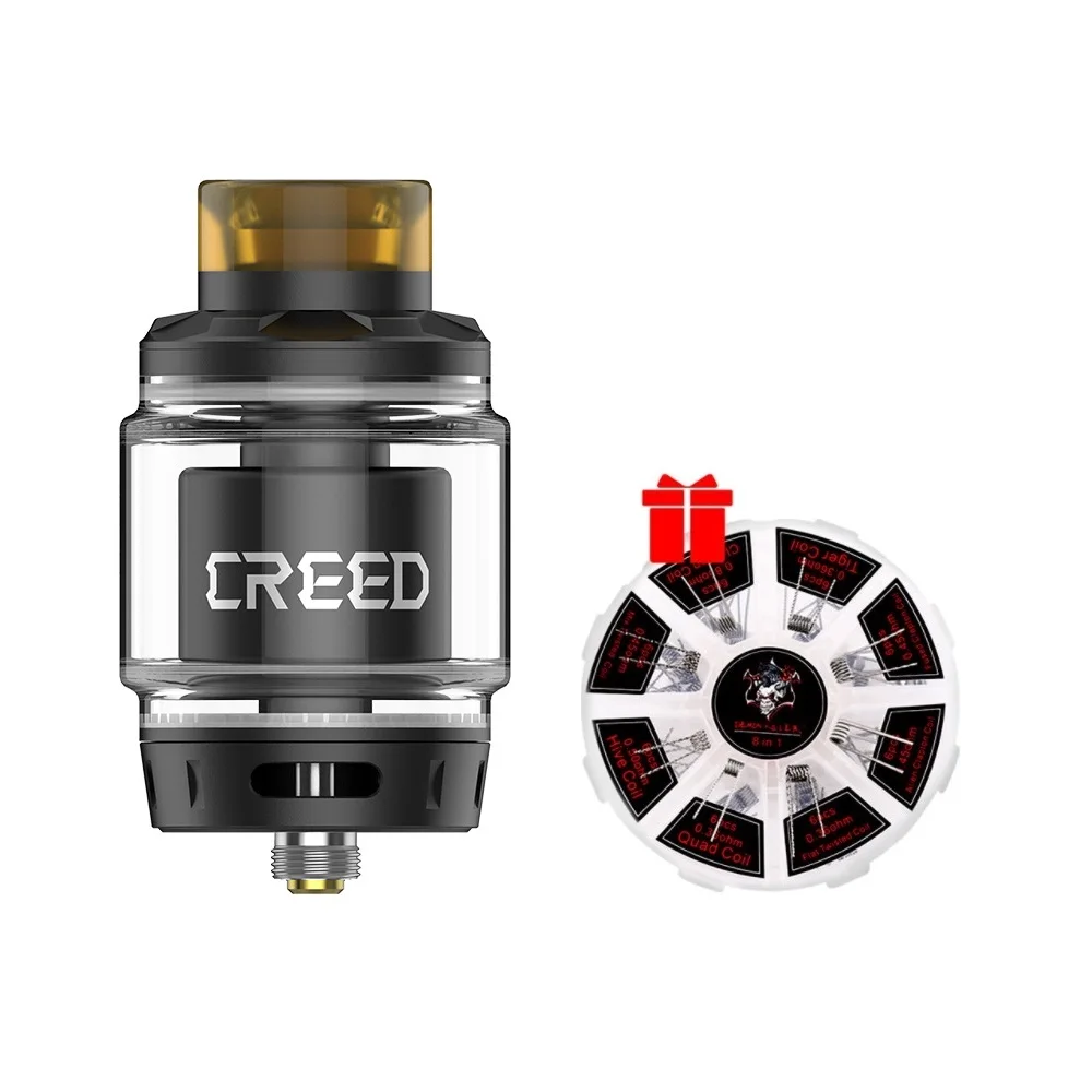 Бесплатный подарок 8 в 1 Катушка оригинальный GeekVape Creed RTA Танк 6 5 мл емкость