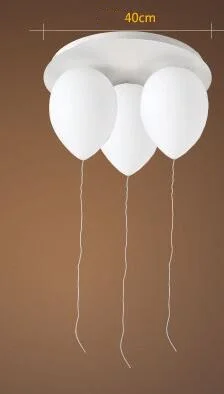 white D40CM Детская игрушка, современные потолочные лампы, цветные воздушные шары, потолочные светильники для гостиной, спальни, детской комнаты, балконное освещение - Цвет корпуса: white D40CM