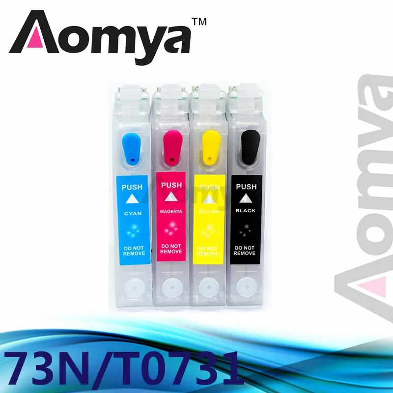 Многоразовый картридж Aomya 73N T0731 совместимый со стилусом Epson