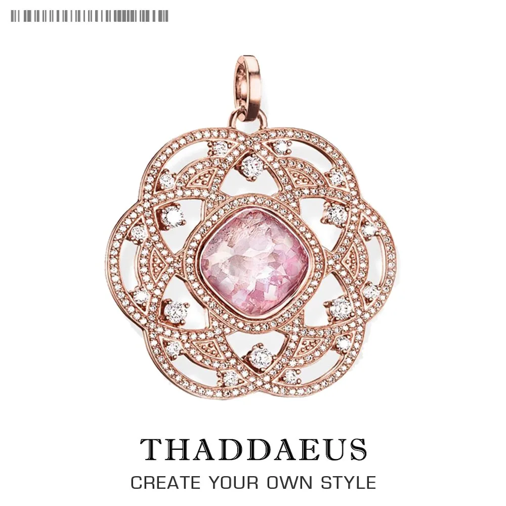 Кулон из розового золота цветочный орнамент 2019 ювелирные изделия Романтический