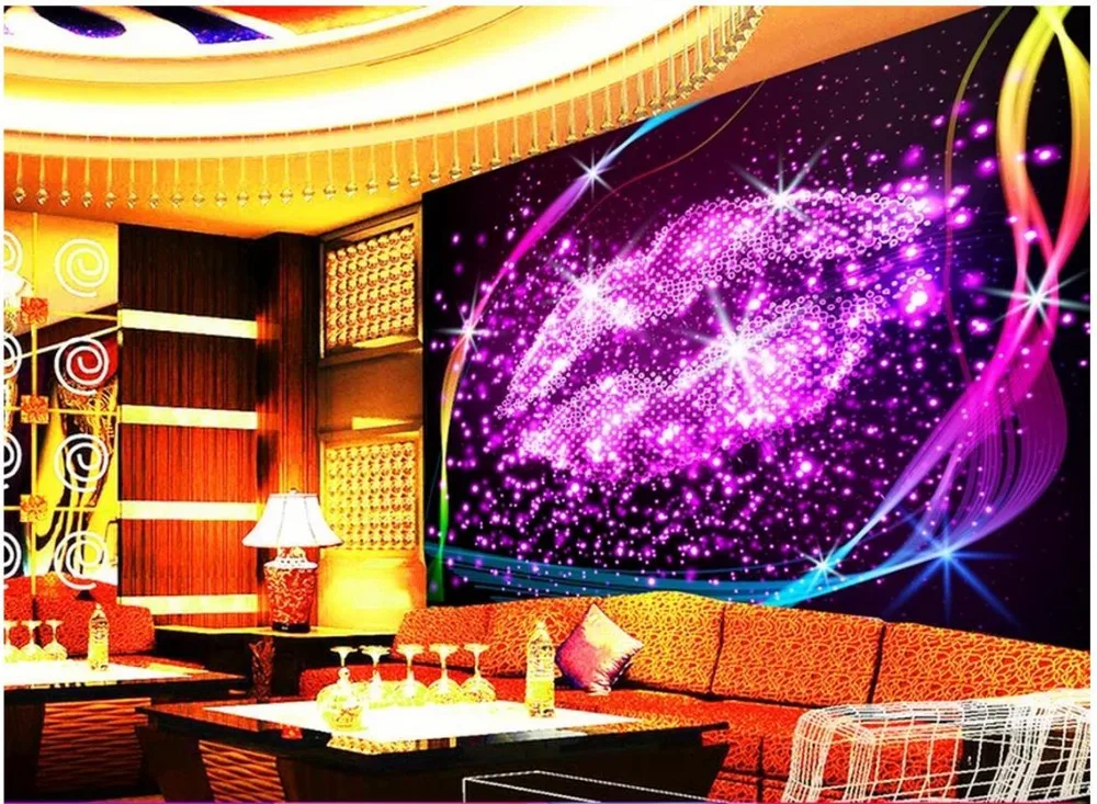 3d фото на заказ настенные фрески настенная бумага Bar KTV мечта Хрустальная помада