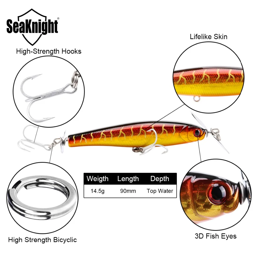 SeaKnight SK034 карандаш 14 5 г 90 мм дюйма жесткая рыболовная приманка 1 шт. Topwater