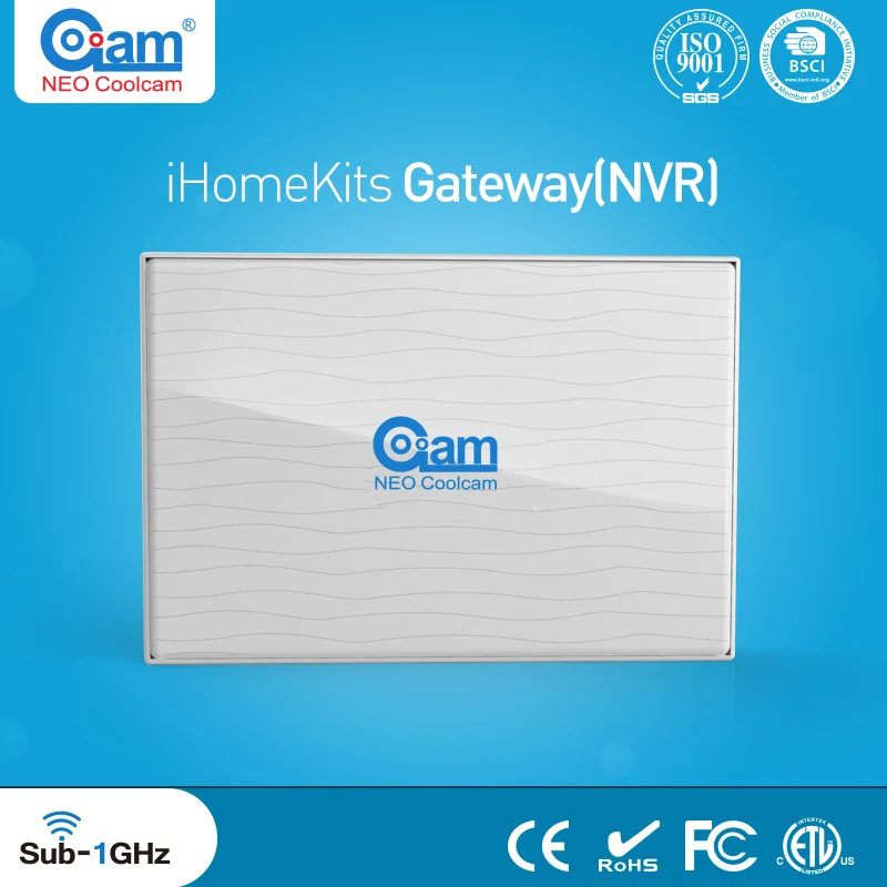 НЕО Coolcam iHome комплекты NAS-AC01DT беспроводной сигнализации шлюз(HD 8CH NVR) для домашней безопасности
