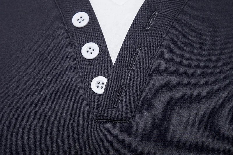 Зимние Бархатные Теплые Хенли майка Для мужчин 2018 Фирменная Новинка с v-образным