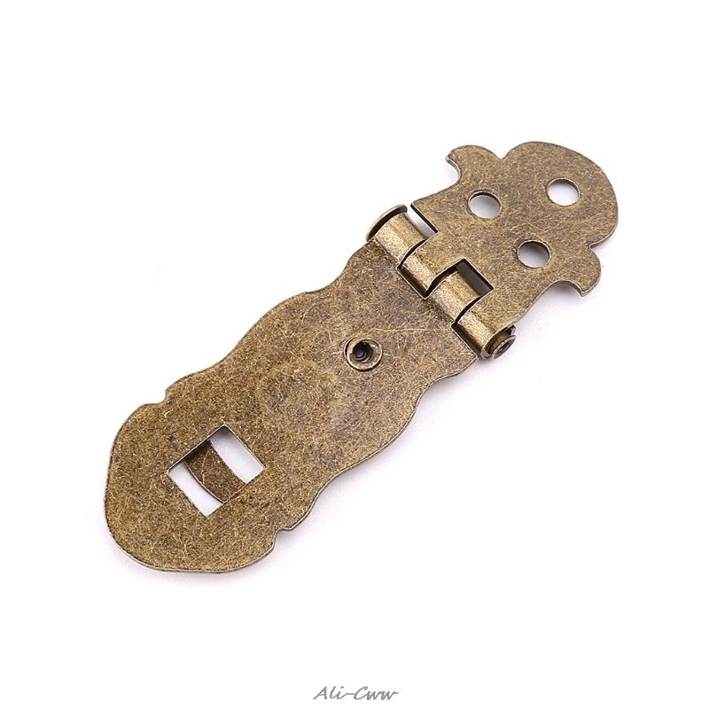 Bronze Tone Wooden Box Toggle Lock Vintage Metal Buckle Antique Hasp Latch | Обустройство дома