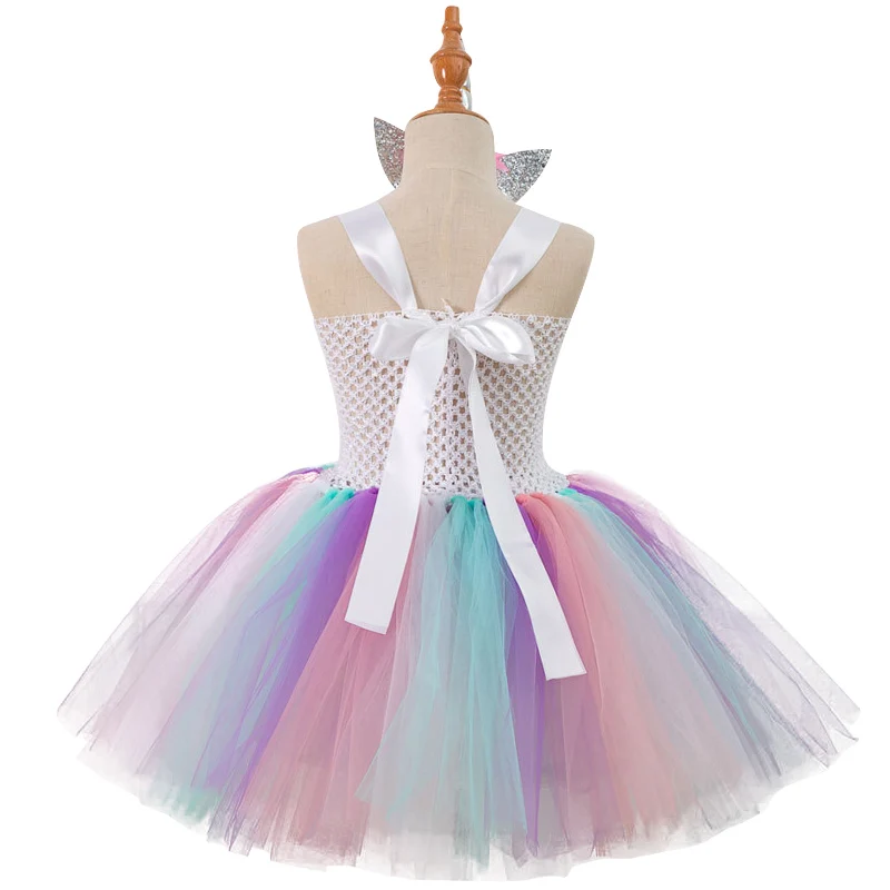 Kids Dresses For Girls Summer Wedding Dress Unicorn Party Costumes 2 3 4 5 6 7 8 9 10 Years | Детская одежда и обувь