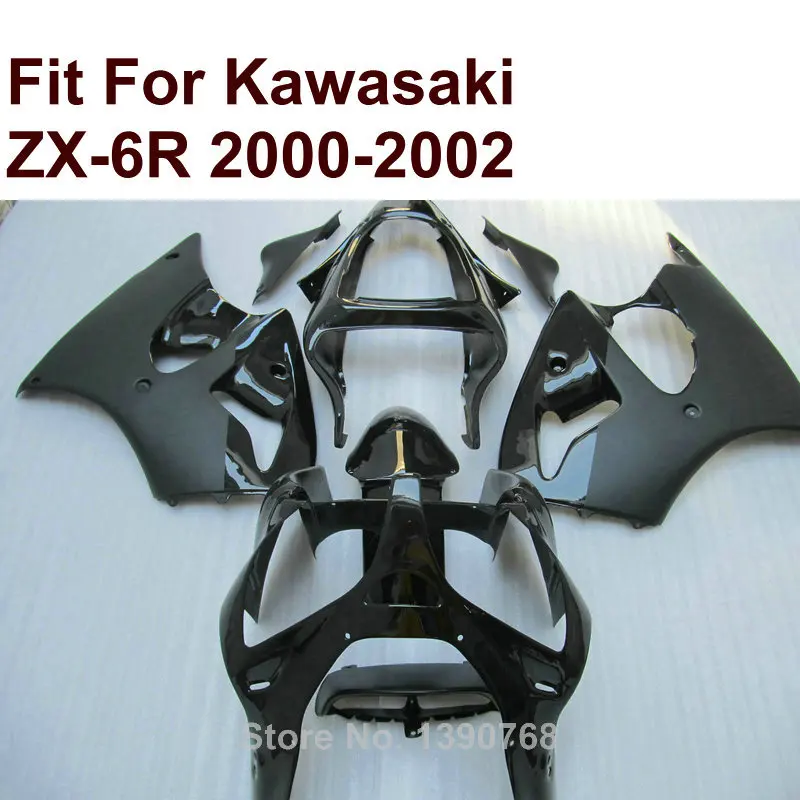 

100% fit injection fairing kit for Kawasaki ZX6R matte black 2000 2001 2002 Ninja ZX 6R 636 00 01 02 fairings XR47