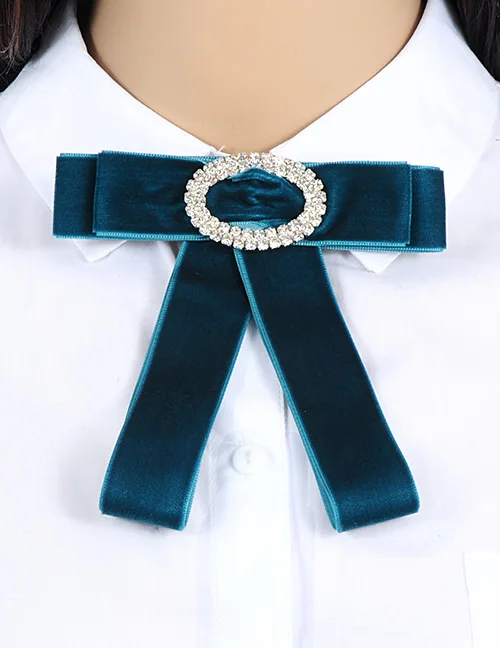 green brooch ZHINI новые богемные красочные темпераментные квадратные Стразы, бархатная брошь для галстука-бабочки, булавки для женщин, детей, модное украшение, ювелирные изделия - Окраска металла: green brooch