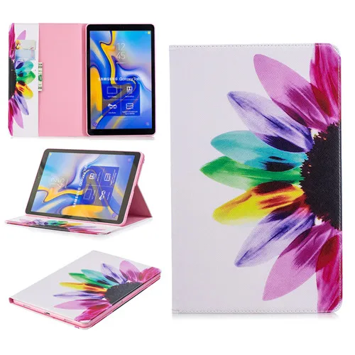 For T590 Чехол для планшета с мультяшными животными для samsung Galaxy Tab A 10,5 SM T590 T595 T597 чехол для планшета - Цвет: For T590