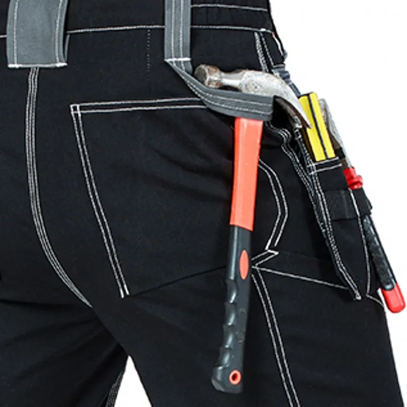 Top Brand Mens Cargo Pocket Short Pants Knee Length Overall Cotton Trousers Security Working For Man Casual Shorts XS-3XL | Мужская