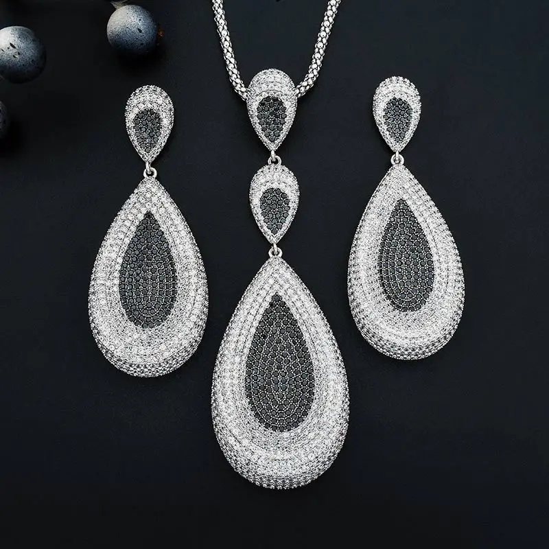 ModemAngel Роскошные капли воды геометрические полный микро AAA кубического циркония