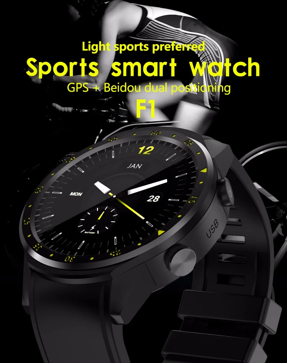 Спортивные gps F1 смарт-часы для мужчин с камерой поддержка Шагомер Bluetooth 4,0 Смарт-часы sim-карты наручные часы для IOS Android телефон