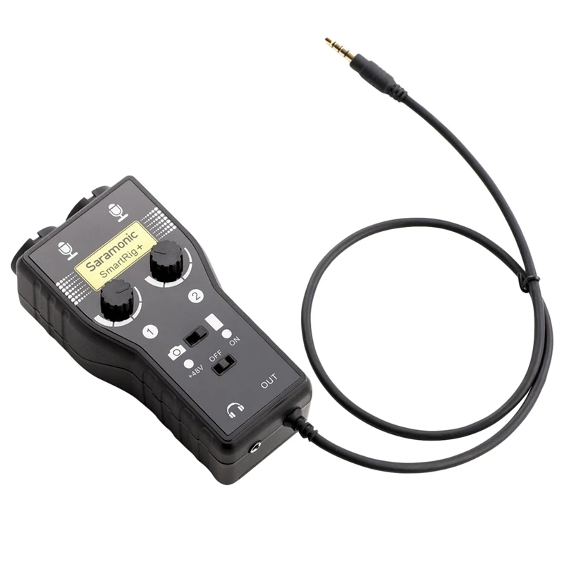 Saramonic Smartrig+ Xlr/3.5Mm Microphone Audio Mixer Preamp and Guitar Interface for Dslr Camera Iphone 7 7S 6 Ipod Xiaom | Электроника