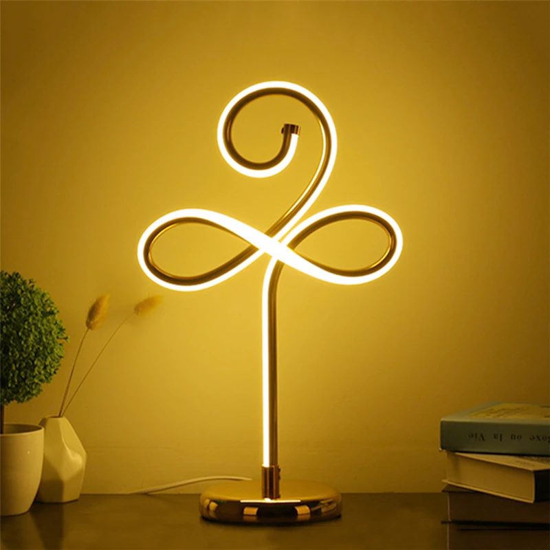 Креативная Минималистичная художественная Настольная лампа с линиями ночник