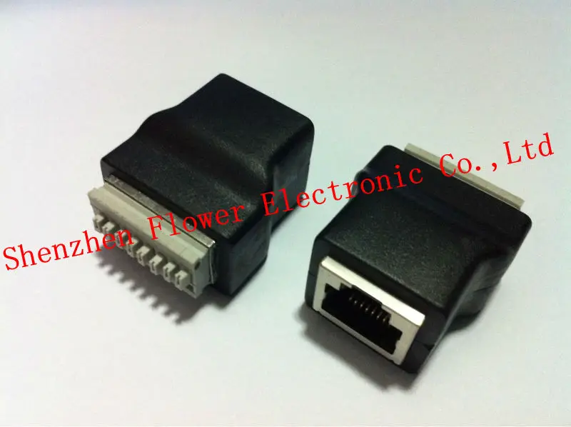 RJ45 пружинный терминальный адаптер гнездовой 8 контактный разъем сплиттер|spring