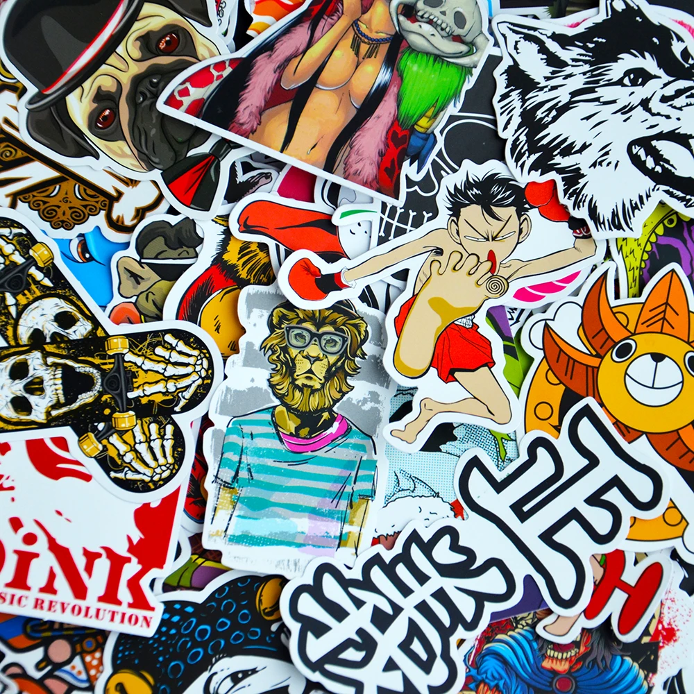 Универсальные наклейки в стиле граффити|sticker bomb|skateboard stickerscar styling |