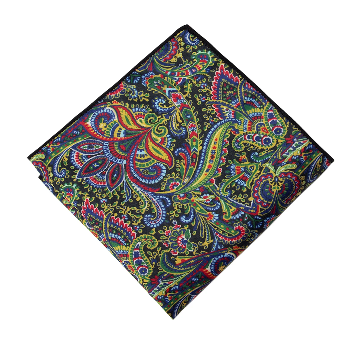 HP-022 Hi-Tie Winter Handkerchief Floral Pattern 100% Hand-Made Silk Jacquard Woven 24*24cm Chest Towel Hanky | Аксессуары для