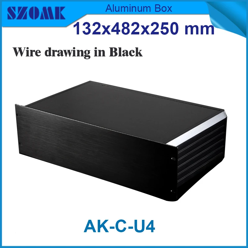 1 piece 3 U chassis rack mount aluminum project box enclosure 132(H)x482(W)x250(L) mm | Обустройство дома