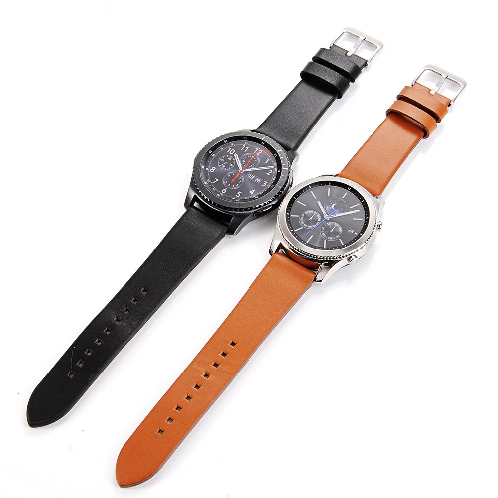 Ремешок из натуральной кожи для Samsung Gear S3 Classic Frontier 22 мм|leather watch band strap|watch strapband strap |