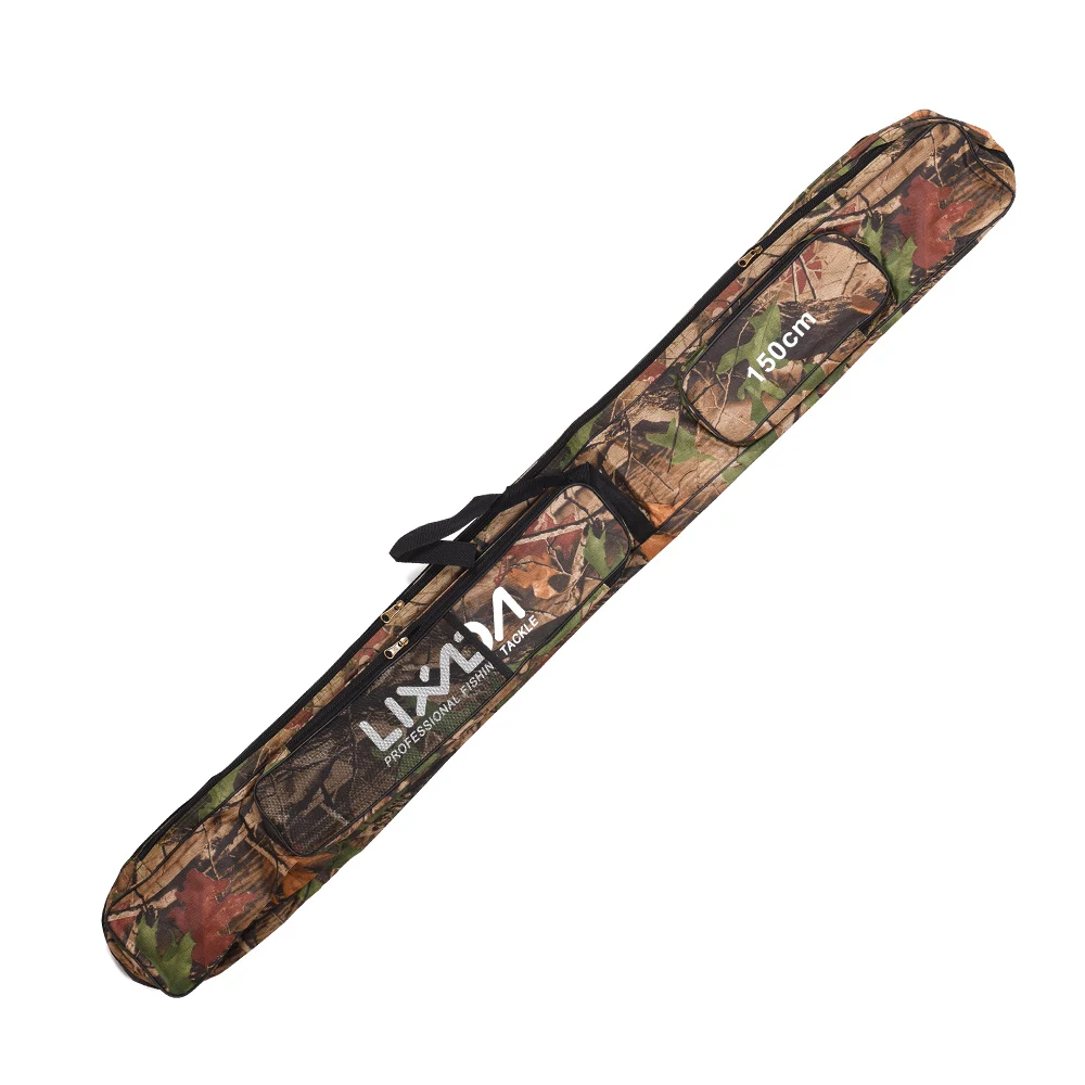 Lixada 120/150 см сумки для рыбалки складные двухслойные сумки для хранения удочек многофункциональные Наплечные сумки для рыбалки большая емкость рыболовные снасти