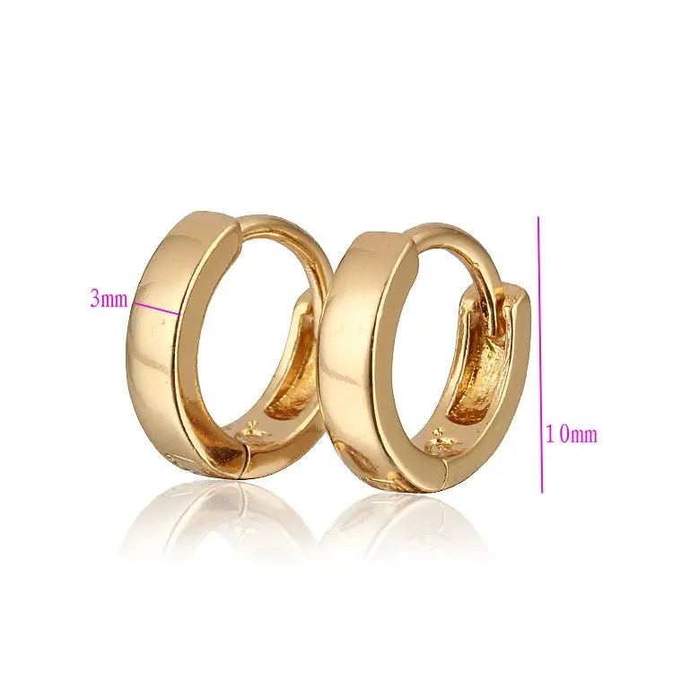 Маленькие детские серьги кольца 1 см золотые ювелирные изделия Enfant Boucle Doreille Bebe Baby