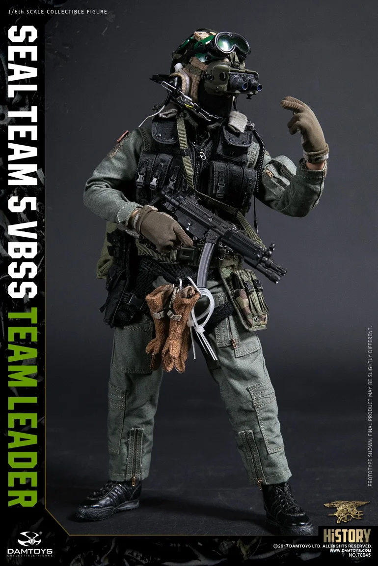 Фигурки героев мультфильма DAM TOYS 78045 серия История команда США SEAL TEAM 5 VBSS Лидер