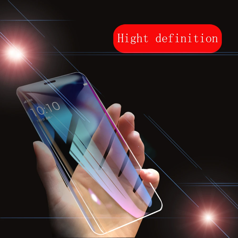 100 pcs 9H Tempered Glass Blu-ray film For Iph 7 /7 plus /8/ 8 /XS Max/XR Screen Protector glass screen protector | Мобильные