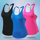 2017 Женская Спортивная майка для занятий спортом, майка для занятий йогой, жилет для занятий фитнесом, одежда для бега, компрессионная футболка, Топ 2011