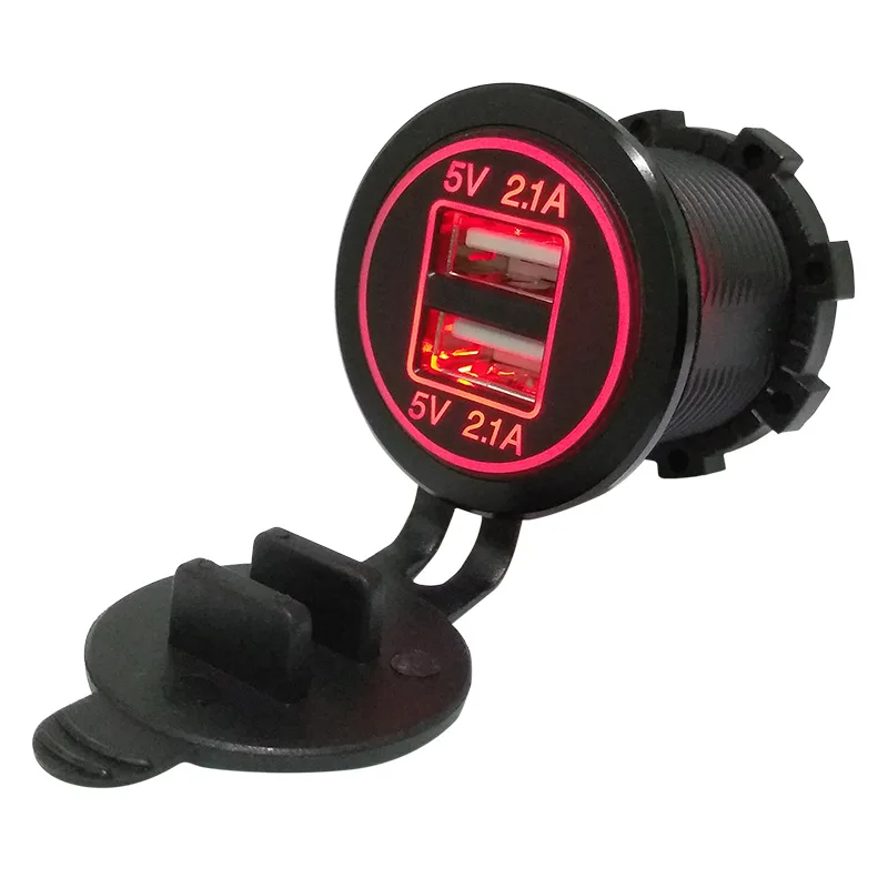 Автомобильное зарядное устройство с двумя USB-портами 12-24 В | Автомобили и