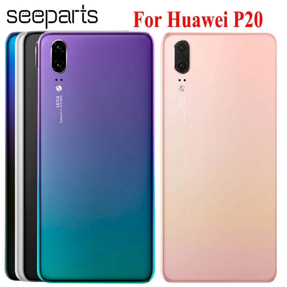 Крышка аккумуляторного отсека для Huawei P20 задняя крышка батарейного запасные