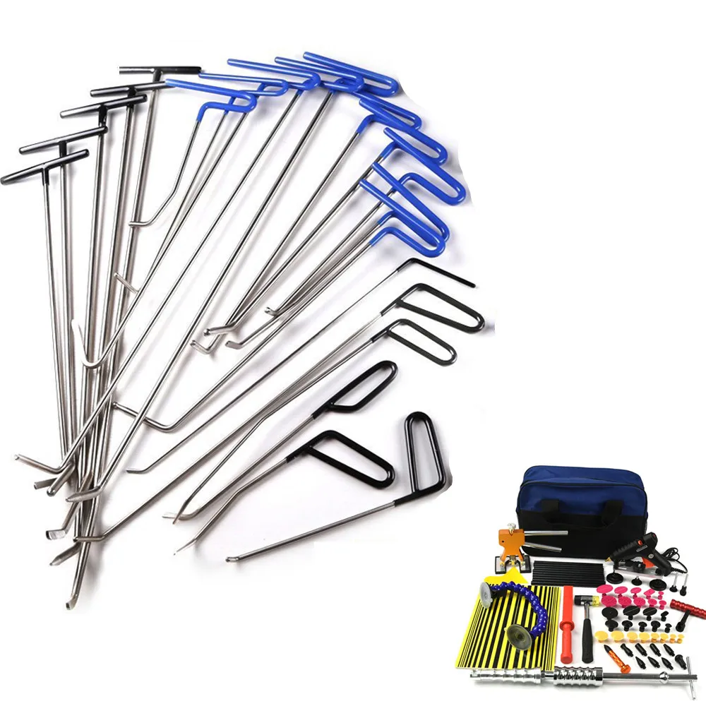 

FURUIX Hooks Spring Steel Push Rods Dent Removal Car Dent Repair Car Body Repair Kit Paintless Dent Repair Tools set