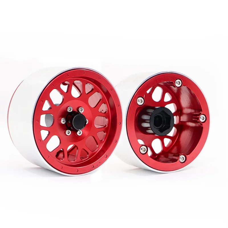 DJX 4 шт. алюминиевый сплав 2 дюймов Beadlock Колесные диски для 1/10 RC Рок Гусеничный