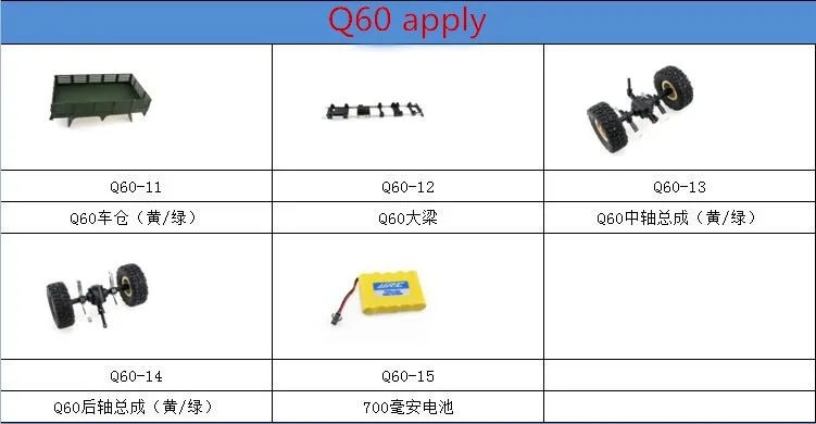 Квадрокоптер JJRC Q60 Q61 D826 D827 RC 1:16 2 4g с радиоуправлением 6wd запчасти для двигателей