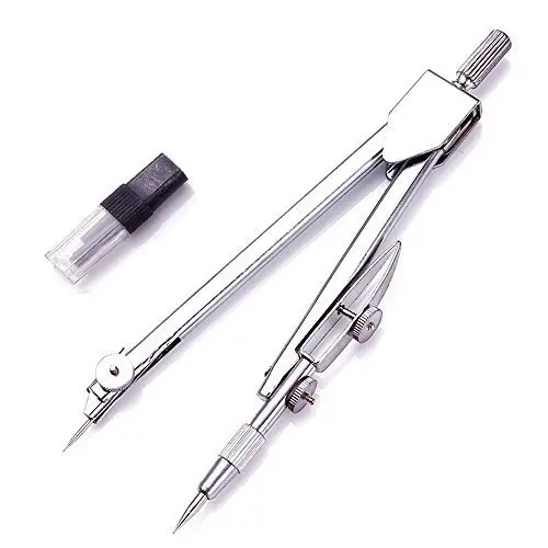 Студенческий рисунок компас математические геометрические инструменты (2