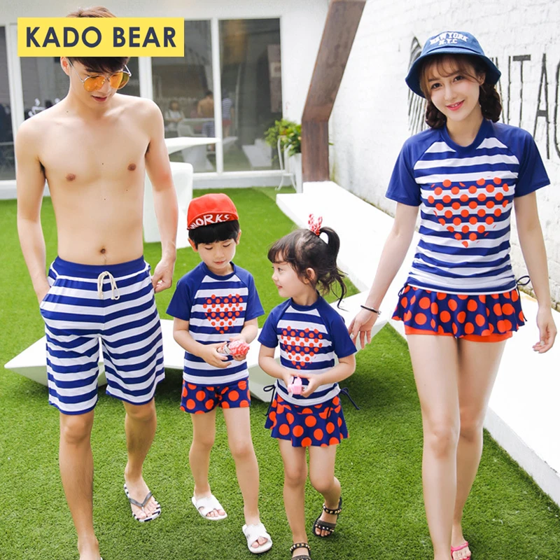 Мать и дочь костюмы для папы сына Семейные купальники брата сестры одежда