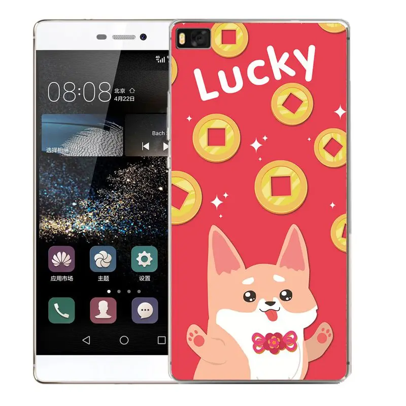 Qmswei ТПУ чехол для телефона huawei P10plus honor7 8 9 Y3 5A 5C 6A 6 S 3c P8 P9lite 4C красный денежный Кот