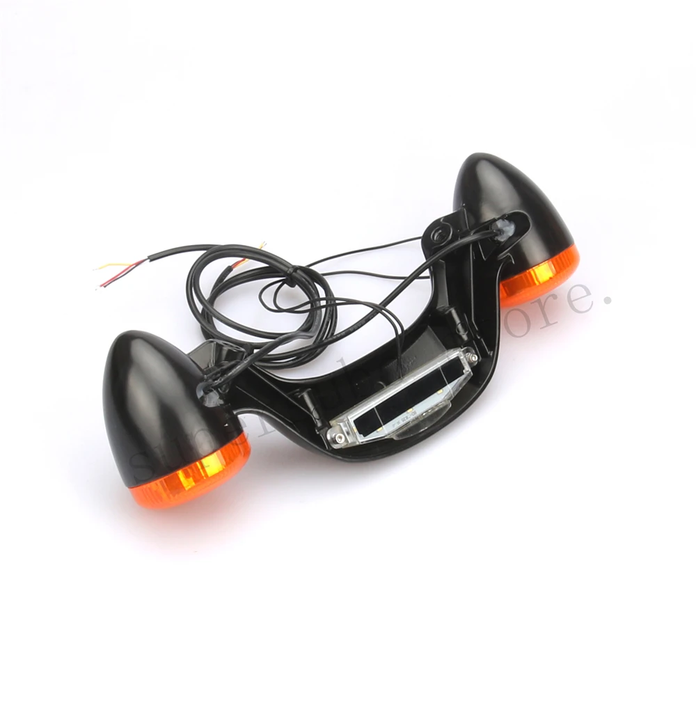 Motorcycle CHROMED Rear LED turn signal Lights Bar For Harley Touring Street Glide Road roadking 2010-2017 | Автомобили и