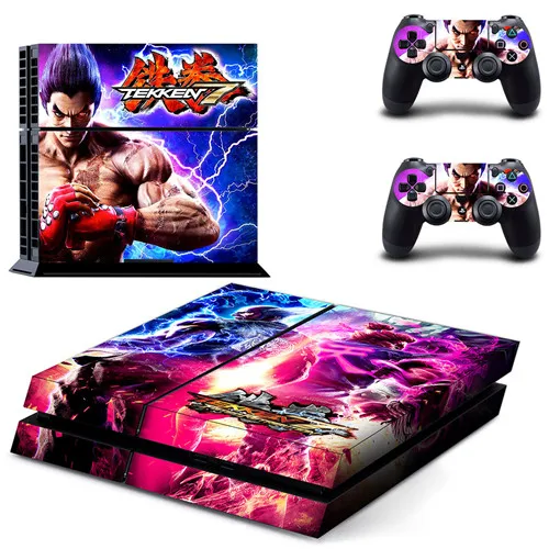 GYTM0897 Игра Tekken 7 PS4 Кожа Наклейка виниловая для sony Playstation 4 консоль и 2 контроллера PS4 Кожа Наклейка - Цвет: GYTM0897