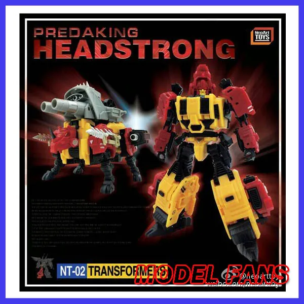 Модельные фанаты в наличии neoart toys ko MMC робот трансформер Predaking Headstrong Rhino bison