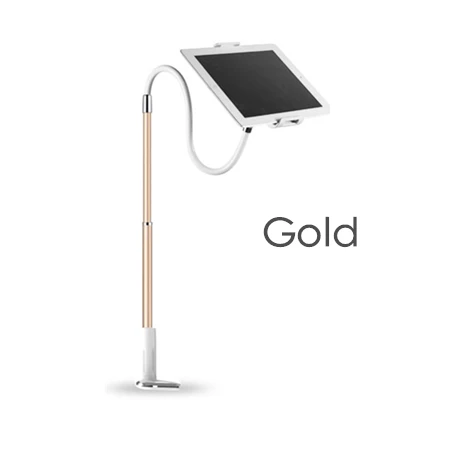 100cm gold Кронштейн держатель 100 см регулируемая подставка держатель для телефона для кровати 4,0 до 10,6 дюймов крепление для iPad планшета ПК держатель для мобильного телефона - Цвет: 100cm gold