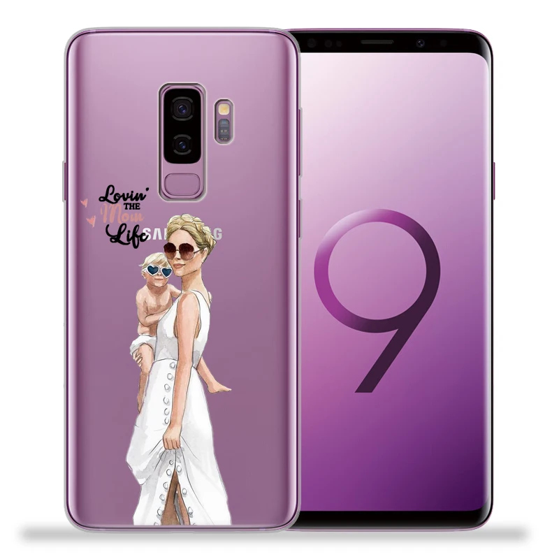 Модный чехол для телефона Super mom Dad Girl Samsung Galaxy S9 S8 S10 Plus S7 S6 Edge Lite Note 8 9 Funda Etui |