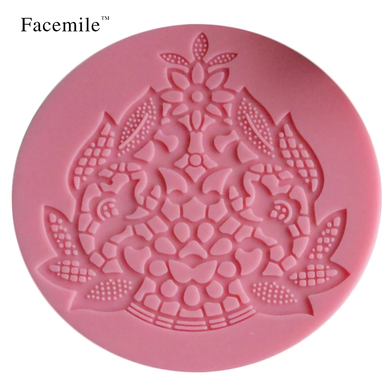 Силиконовая форма для мыла в виде корзины цветов льда и сахара подарочные