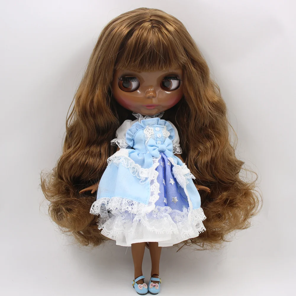 Кукла на заказ ICY DBS Blyth No.BL0623 с темно коричневыми волосами 1/6 bjd OB24 аниме