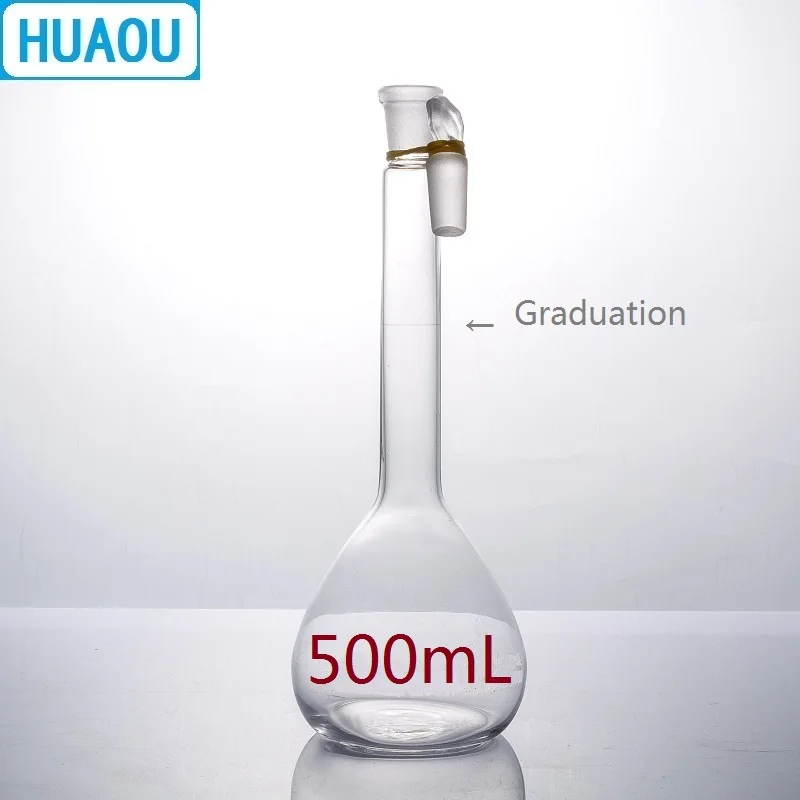 Объемная фляга HUAOU 500 мл нейтральное стекло класса А с одним выпускным знаком и