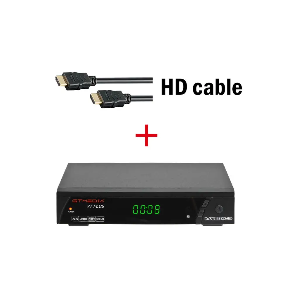 V7 Plus HDMI GTMEIDA V7 PLUS DVB-S2 DVB T2 комбо рецептор поддержка H.265 PowerVu Biss CCCams Newcamd WiFi 3g Youtube Youporn Freesat V7 hd - Цвет: V7 Plus HDMI