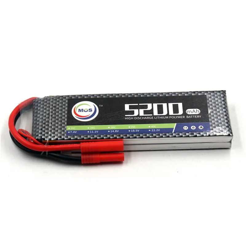 MOS RC Lipo батарея 2S 7 4 V 5200mAh 40C-80C батареи для вертолет автомобиль Лодка Квадрокоптер
