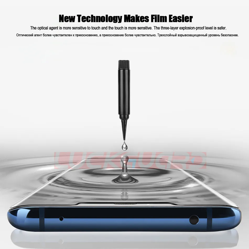 Защитная пленка для экрана P30 Pro из закаленного стекла для huawei mate 20 Pro P20 Lite P30 P20 Pro 6D Защита от УФ-жидкости полная защитная пленка