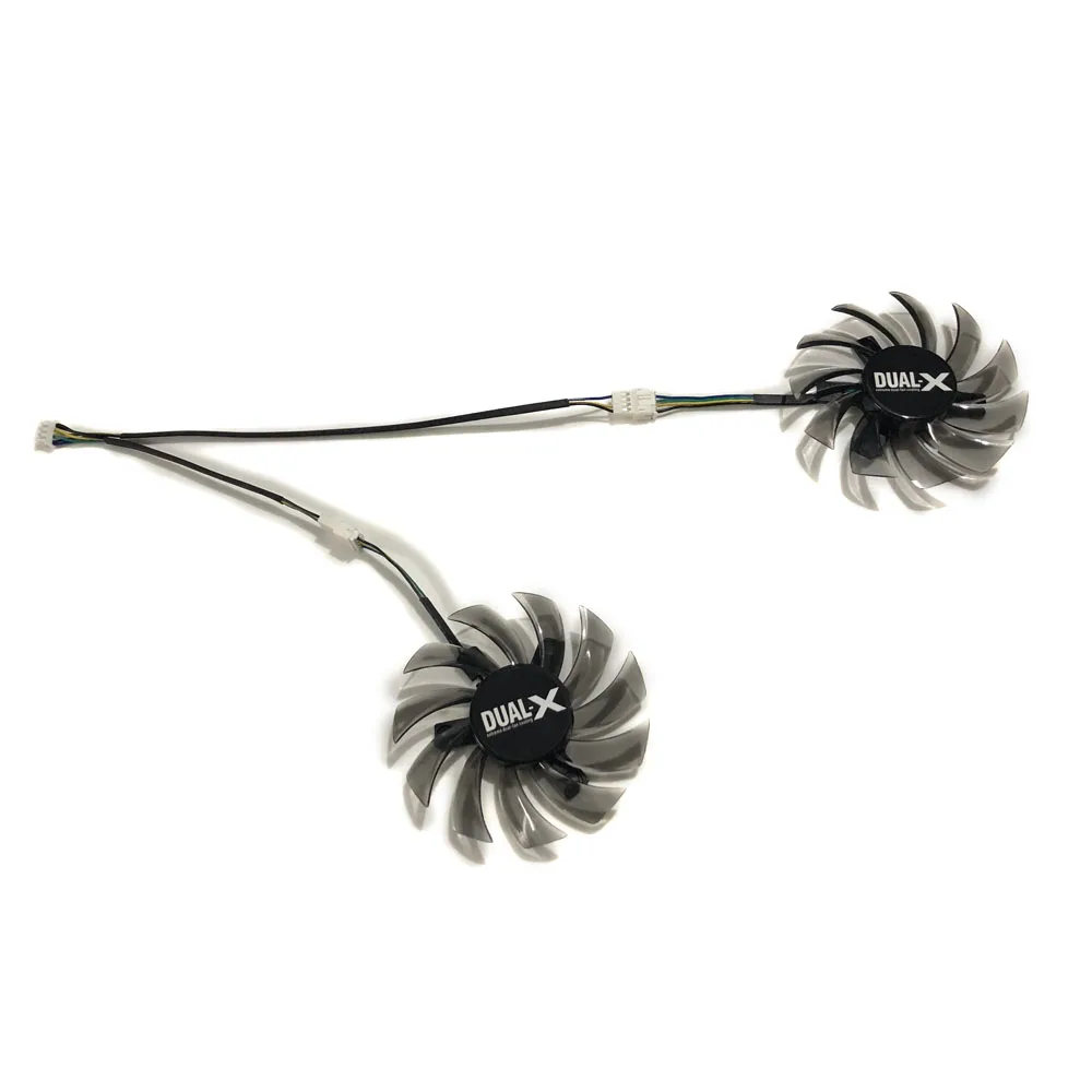 75 мм GPU радиатор альтернативный охлаждающий вентилятор для Radeon GALAKURO kuroutoshikou R9 380