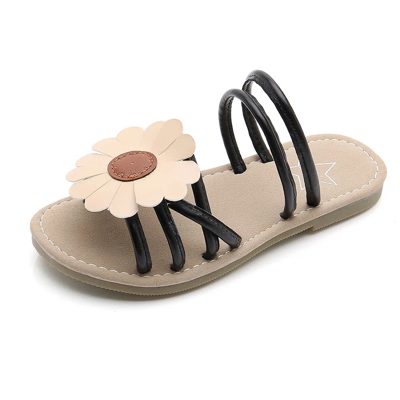 Детские шлепанцы для девочек летняя нескользящая обувь с мягкой подошвой