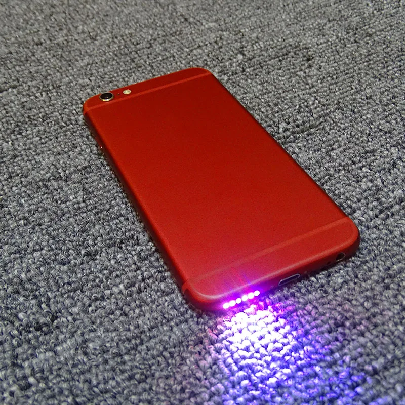 Hot Speaker LED Light Glow Night Cool Flash Light Sensor Cable For IPhone 6 6plus 6s 6S PLUS 7 7 PLUS 8 led light